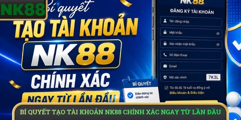 Bí quyết tạo tài khoản NK88 chính xác ngay từ lần đầu