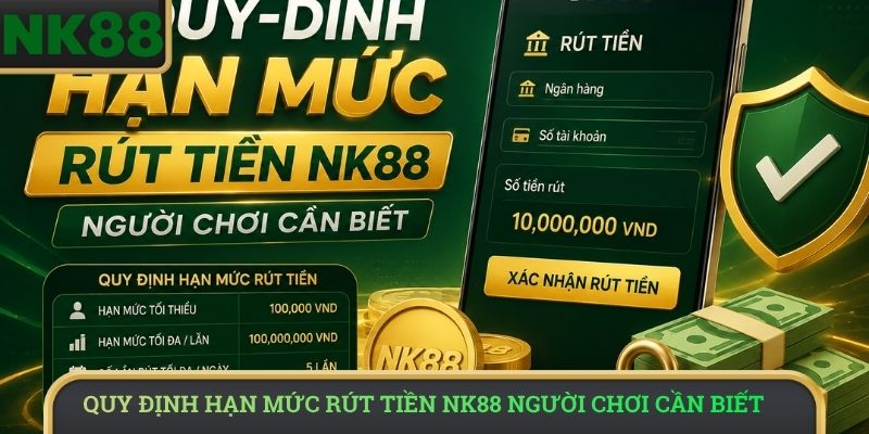 Quy định hạn mức rút tiền NK88 người chơi cần biết